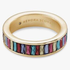GOLD - MULTI-COLOR NANO CRYSTAL Kendra Scott Jack Band Ring